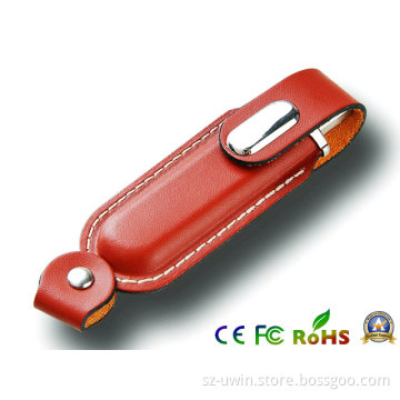8GB Custom Design Leather USB Flash Driver